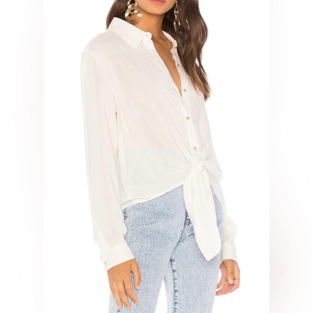 Superdown Carrie Button Up Blouse - image 2